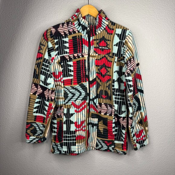 Columbia Patterned Quarter Zip Fleece - Picture 1 of 8